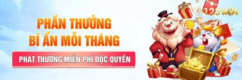 khuyến mãi phần thưởng bí ẩn mỗi tháng