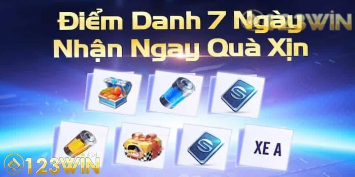 Điểm Danh Nhận Thưởng Hàng Ngày Tại 123WIN